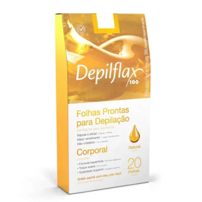 Folhas Prontas Depilflax C/20 - Natural