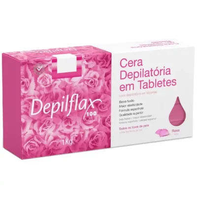 Cera Quente Depilflax Rosa 1Kg